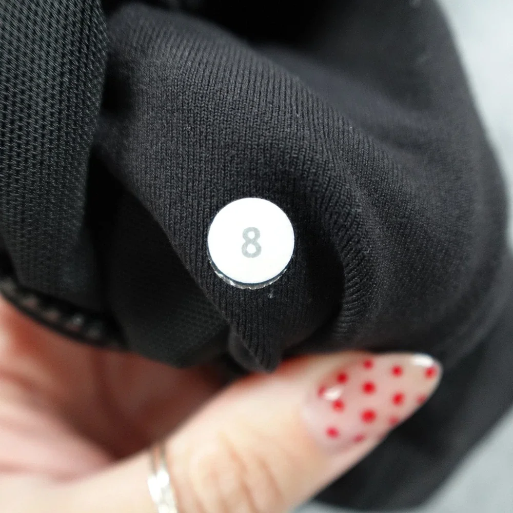 Lululemon Jacket Women 8‎ Black Define Full Zip Mock Neck Thumbholes Activewear_2